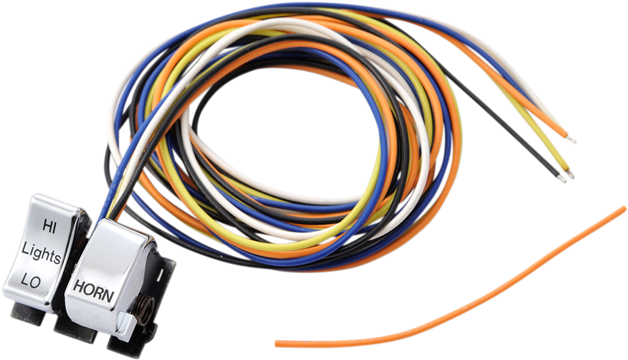 DRAG SPECIALTIES Switch Kit - Dimmer/Horn - Chrome 71597-92CPL-HC4