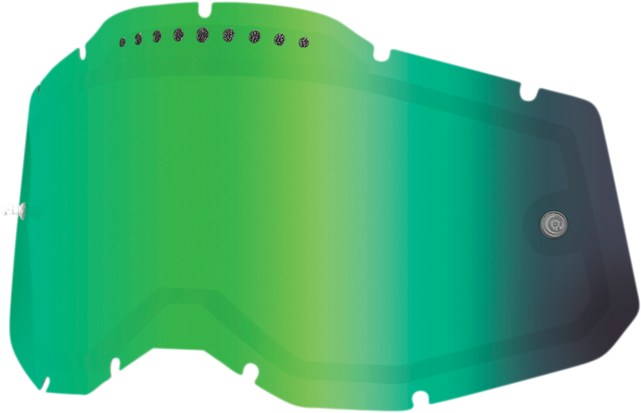 100% Accuri 2/Racecraft 2/Strata 2 Dual Lens - Vented - Green Mirror 59083-00005