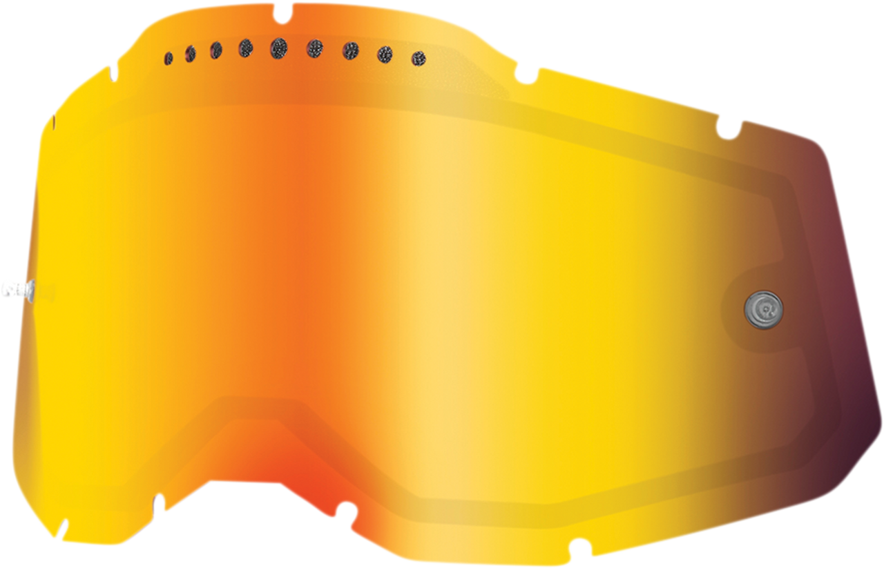 100% Accuri 2/Racecraft 2/Strata 2 Dual Lens - Vented - Red Mirror 59083-00006