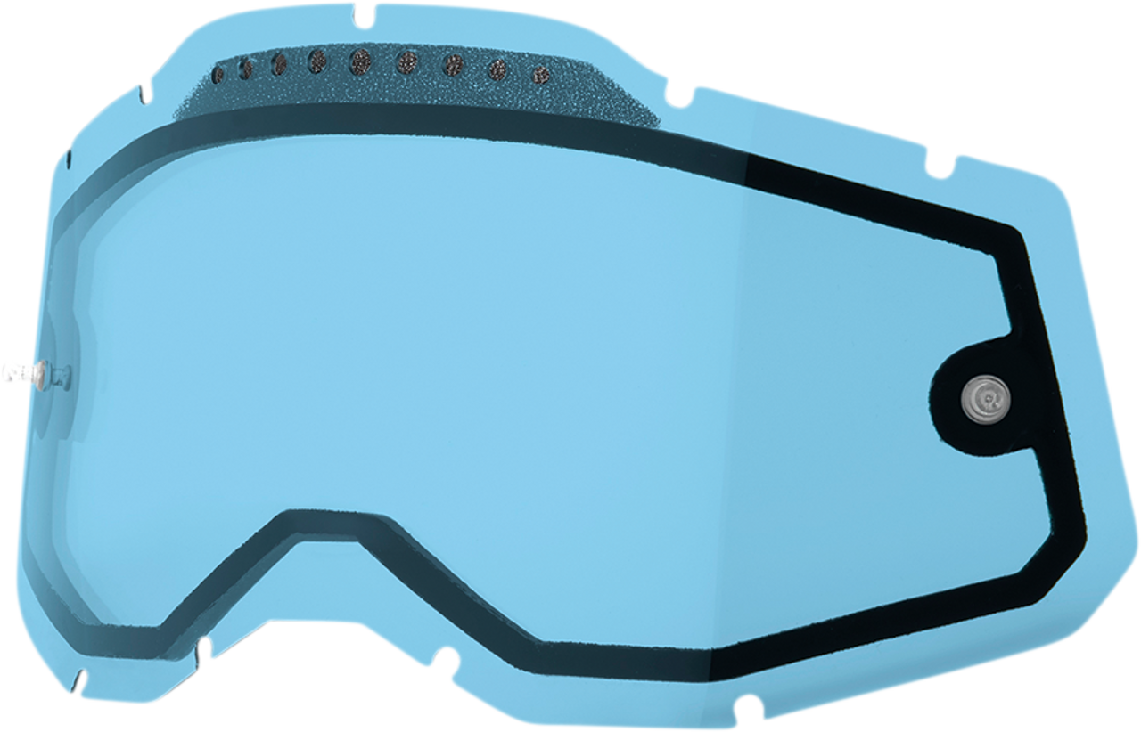 100% Accuri 2/Racecraft 2/Strata 2 Dual Lens - Vented - Blue 59082-00004