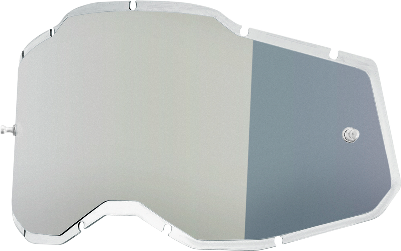 100% Accuri 2/Racecraft 2/Strata 2 Lens - Injected Silver 59091-00001