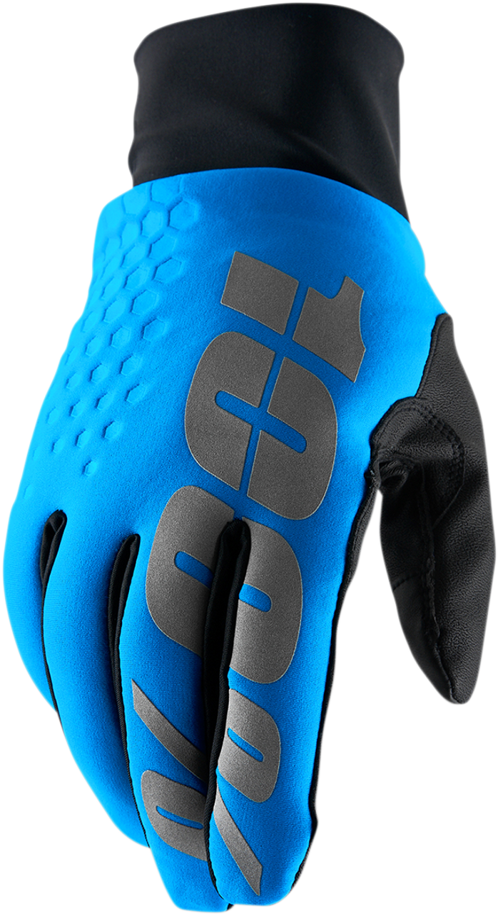 100% Hydromatic Brisker Gloves - Cyan Blue - Medium 10018-00006