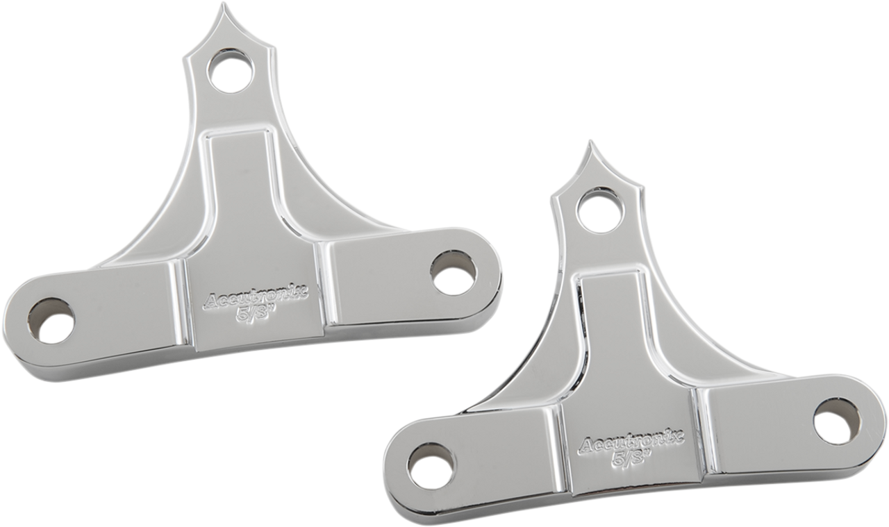 ACCUTRONIX Hot Legs/Bagger Legs Fender Spacers - Chrome - 0.625" Spacer - For 6" Width Fender TFS49-NF5/8C