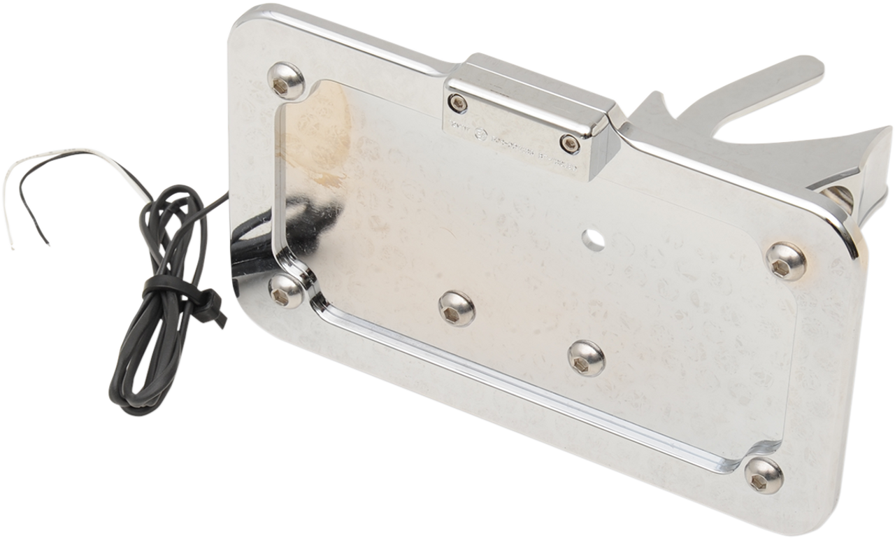 ACCUTRONIX Side Mount License Plate - Chrome LPF121HV-C