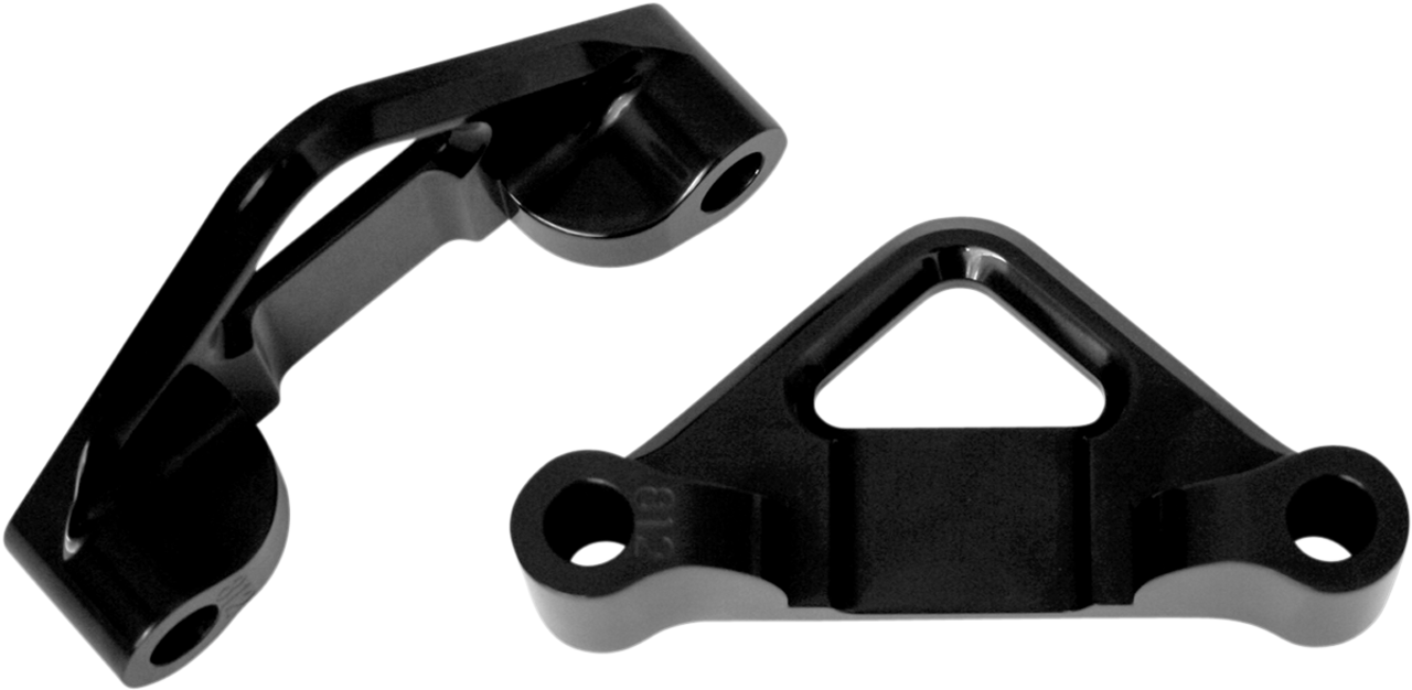 ACCUTRONIX Hot Legs/Bagger Legs Fender Spacers - Black - 0.8125" Spacer - For 6-3/8" Width Fender TFS41-EMF812B