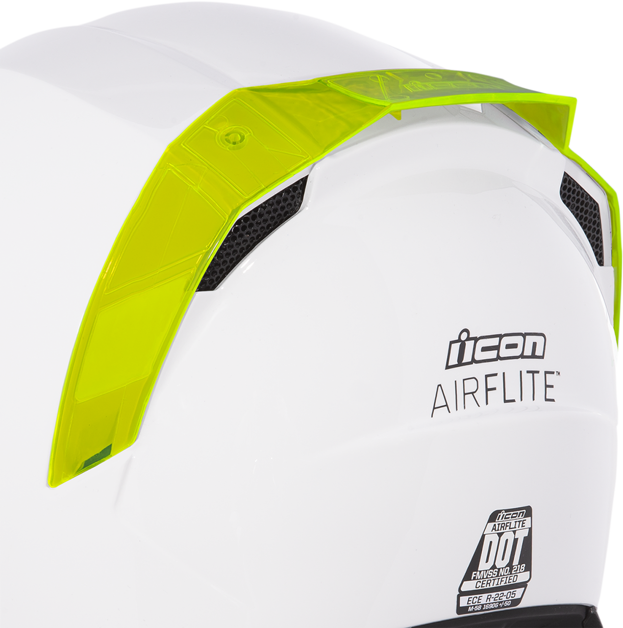 ICON Airflite Rear Spoiler - Dayglo Green 0133-1307