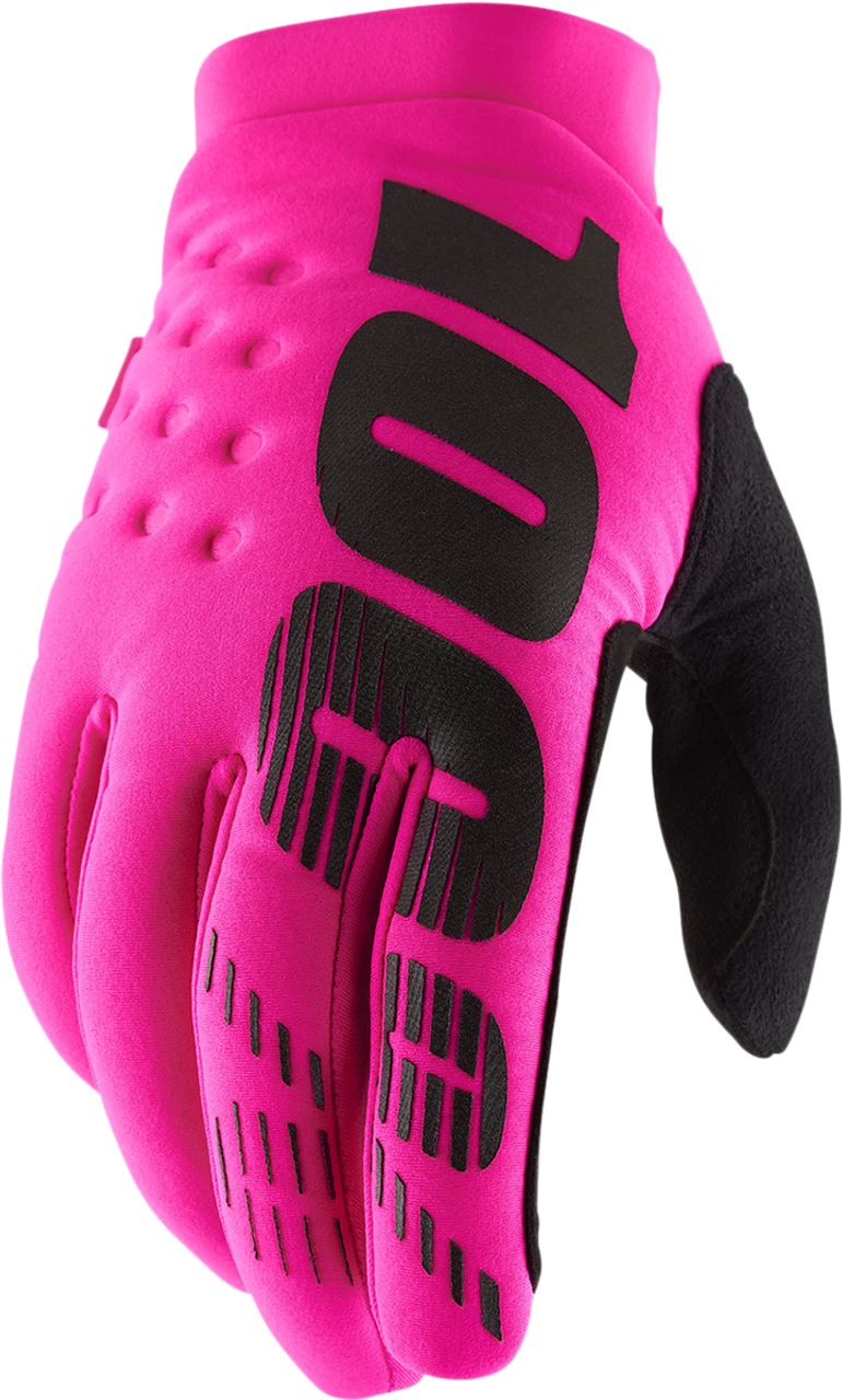 100% Brisker Gloves - Pink - Large 10003-00027