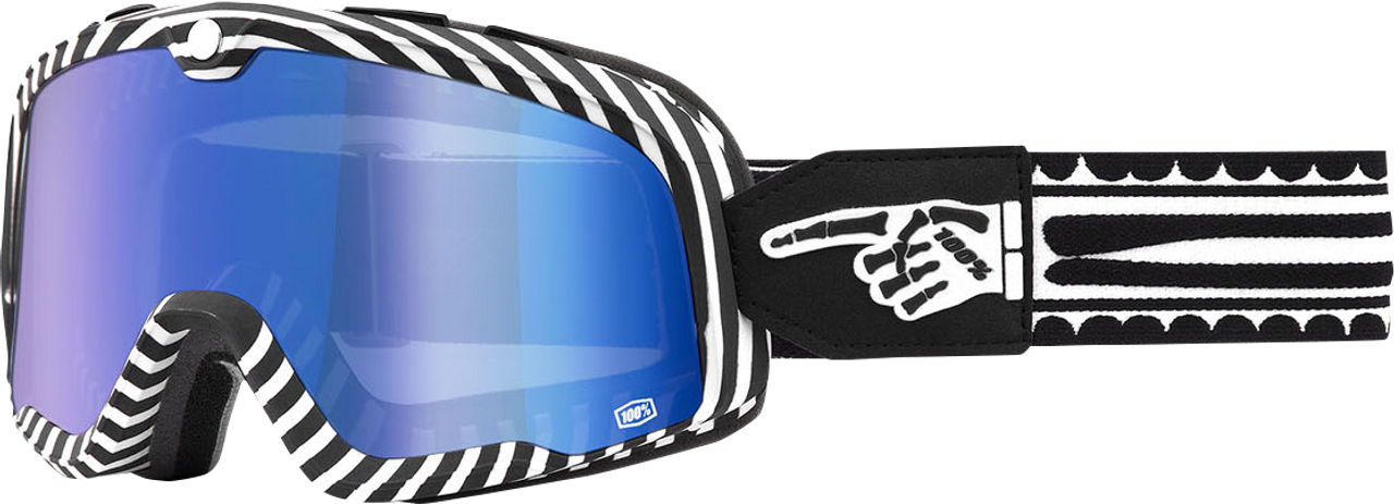 100% Barstow Goggles - Death Spray - Blue Mirror 50000-00002