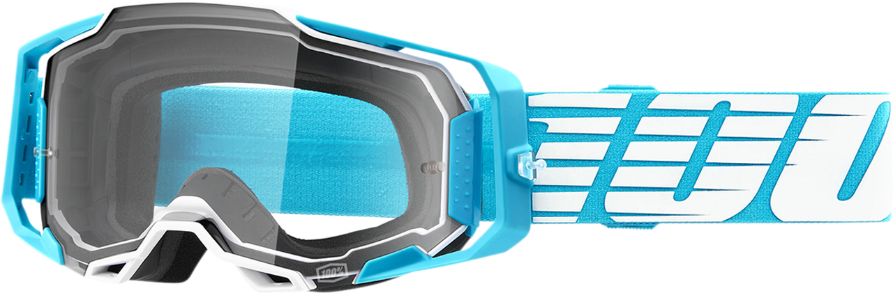 100% Armega Goggles - Oversized Sky - Clear 50004-00010