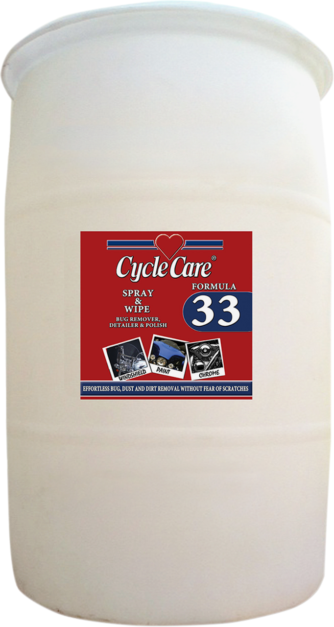 CYCLE CARE FORMULAS Formula 33 Detailer & Bug Remover - 30 U.S. gal. - Barrel 33030
