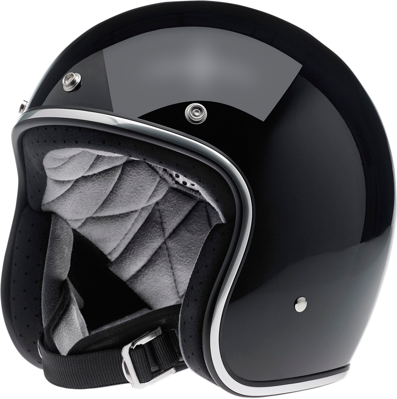 BILTWELL Bonanza Helmet - Gloss Black - Medium 1001-101-203