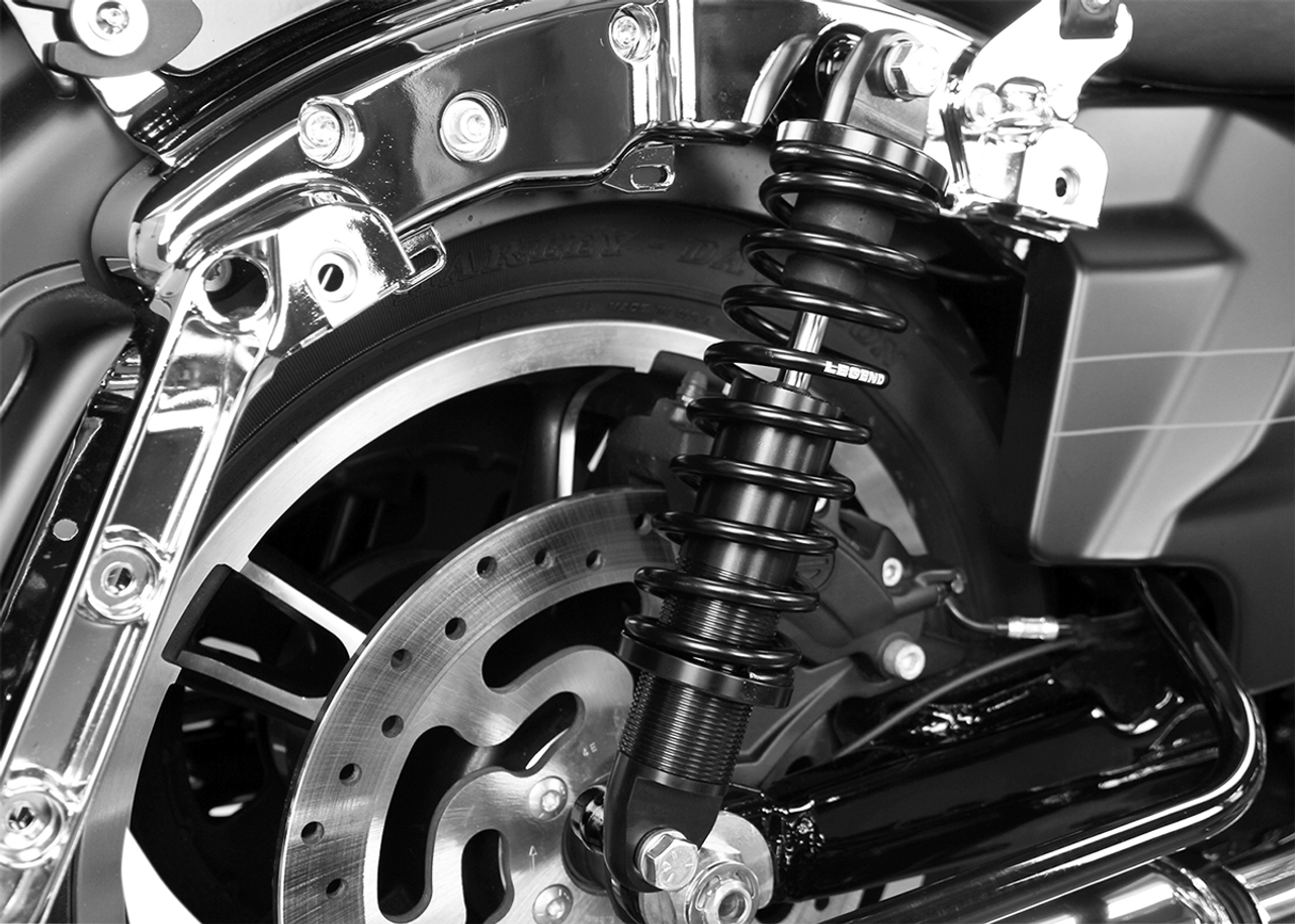 Legend Suspension 12" Heavy-Duty Black Coil Suspension for 1999-2024 Harley Touring Models 1310-0938