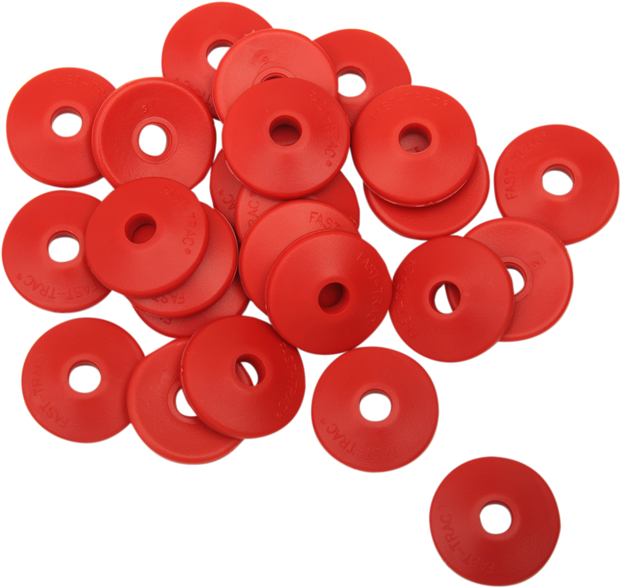 Fast-Trac Air Lite Round Backer Plates Red 5/16in Thread 24 Pack 213RR-24
