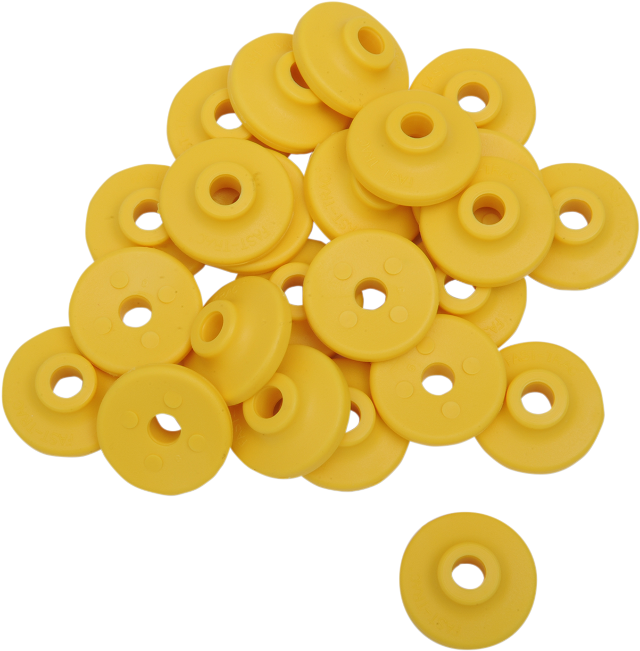 Fast-Trac Air Lite Round XL Backer Plates Yellow 5/16in Thread 24 Pack 607RY-24