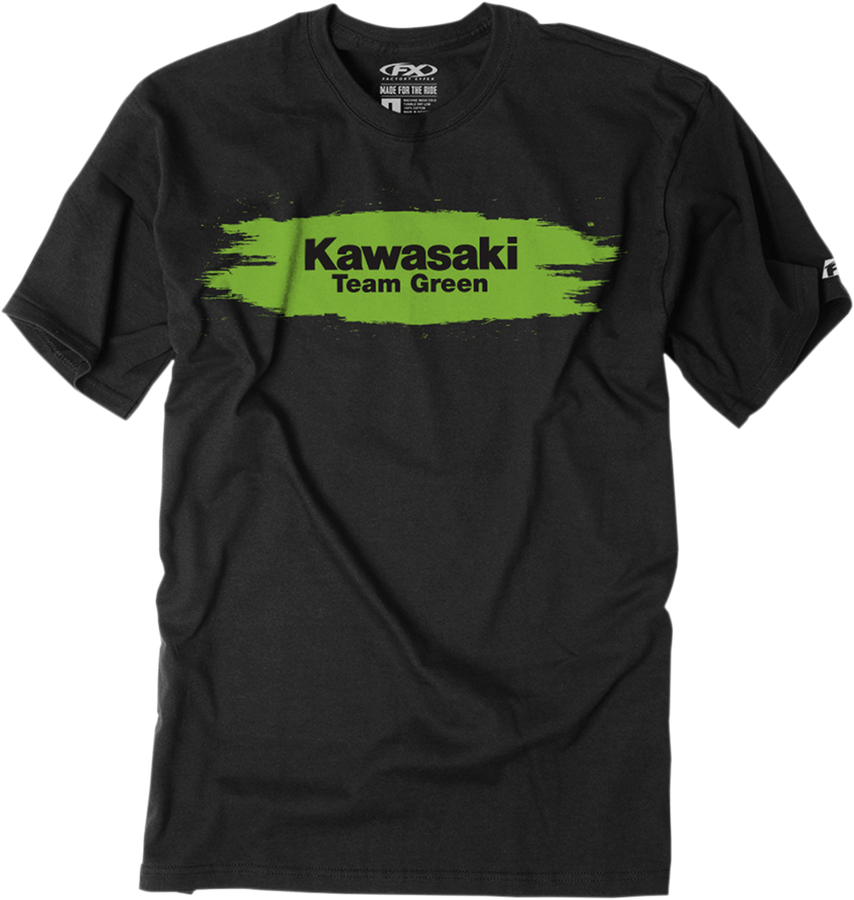 FACTORY EFFEX Youth Kawasaki Teamgreen T-Shirt - Black - Large 22-83104