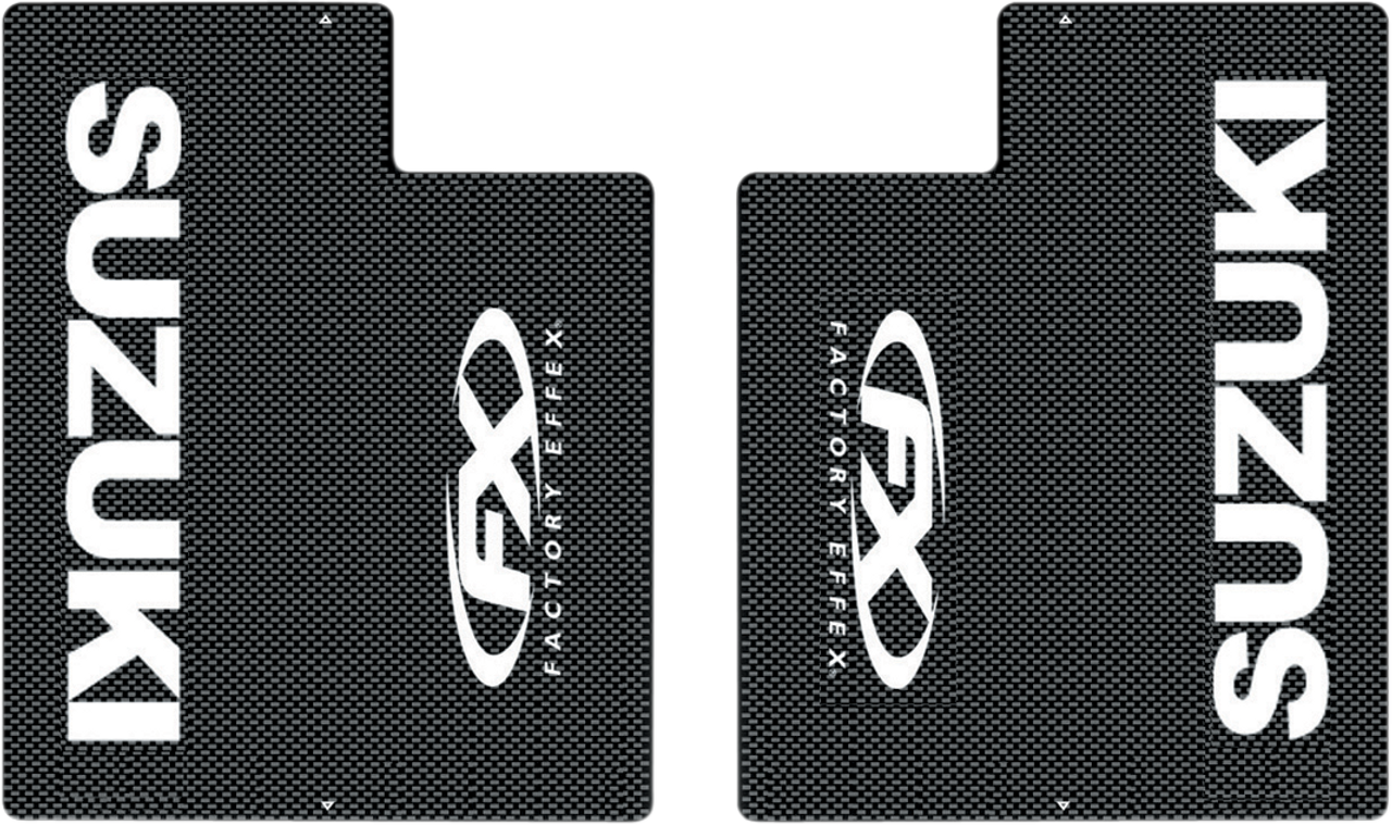 FACTORY EFFEX Carbon Fiber Fork Shield - Suzuki 08-38406