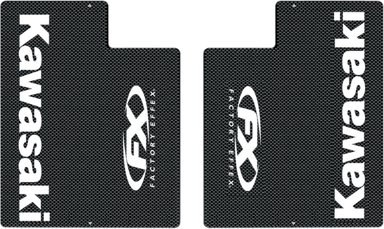 FACTORY EFFEX Carbon Fiber Fork Shield - Kawasaki 06-38124