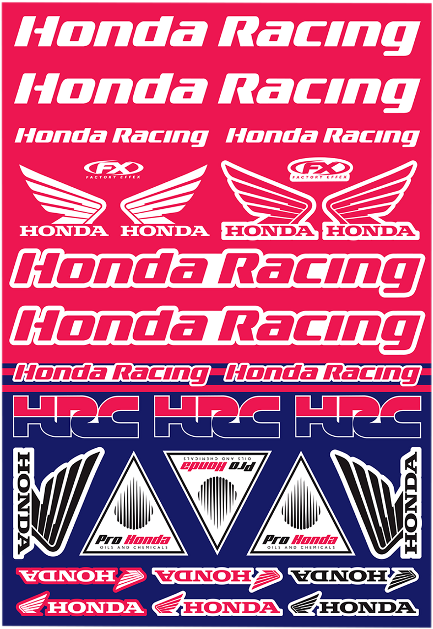 FACTORY EFFEX Decal Kit - Honda Racing 22-68332